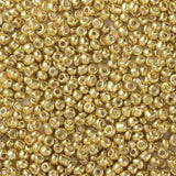 Seed Beads, Metallic Guld, 3mm - Uniq Perler - 113298