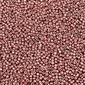 Seed Beads – Metallic Indian Red, Runde (2mm) 450g - Uniq Perler - 126370