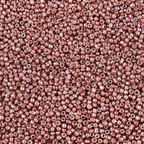 Seed Beads – Metallic Indian Red, Runde (2mm) 450g - Uniq Perler - 126370