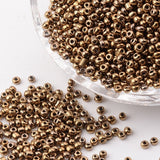 Seed Beads – Metallic Mørk Guld (12/0, 2mm) 450g - Uniq Perler - 126430