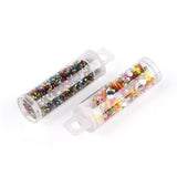 Seed Beads – Mix Farver Og Størrelser (1 - 7mm) 7 Glas - Uniq Perler - 115057