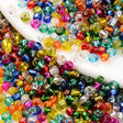 Seed Beads, Mix Farver, Silverline, 4 - 4,5mm, 20gr - Uniq Perler - 910973