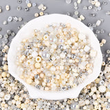 Seed Beads – Mix Hvide/Beige Farver (1,8–9,2mm) 20g - Uniq Perler - 115226