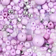 Seed Beads – Mix Lilla Farver (1–9,5mm) 20g - Uniq Perler - 115225