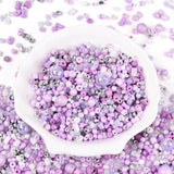 Seed Beads – Mix Lilla Farver (1–9,5mm) 20g - Uniq Perler - 115225