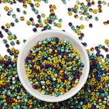 Seed Beads, Multifarvet, Stribet,( 2mm, 20gr) - Uniq Perler - 111798