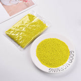 Seed Beads – Opaque, Gul, Runde (12/0, 2mm) 450 g - Uniq Perler - 126422