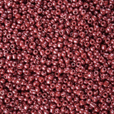 Seed Beads – Opaque Luster, Rød, Runde (12/0, 2mm) 450 g - Uniq Perler - 126404