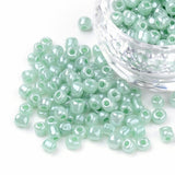 Seed Beads – Perlemors Grøn, Rund (2mm, Hul: 1mm) 450g - Uniq Perler - 0000014691