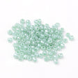 Seed Beads – Perlemors Grøn, Rund (2mm, Hul: 1mm) 450g - Uniq Perler - 0000014691