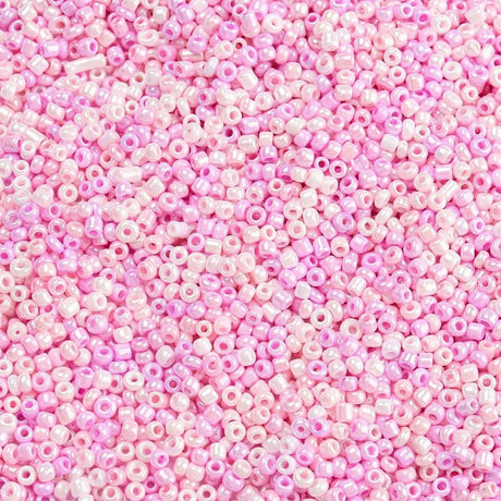 Seed Beads, Perlemors Rosa, 2mm, 12/0 - Uniq Perler - 1111490403