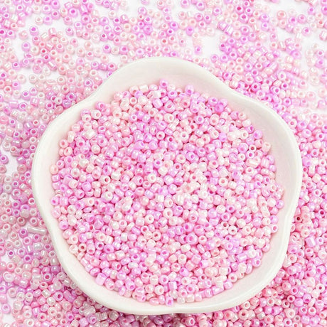 Seed Beads, Perlemors Rosa, 2mm, 12/0 - Uniq Perler - 1111490403