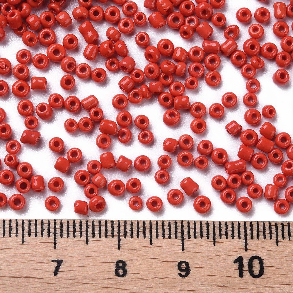 Seed Beads – Red, Round (2mm) 20g - Uniq Perler - 117613