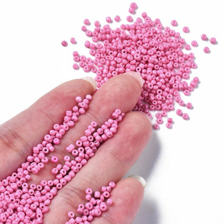 Seed Beads – Rosa, Runde (2 - 2,5mm) 450g - Uniq Perler - 0000014657