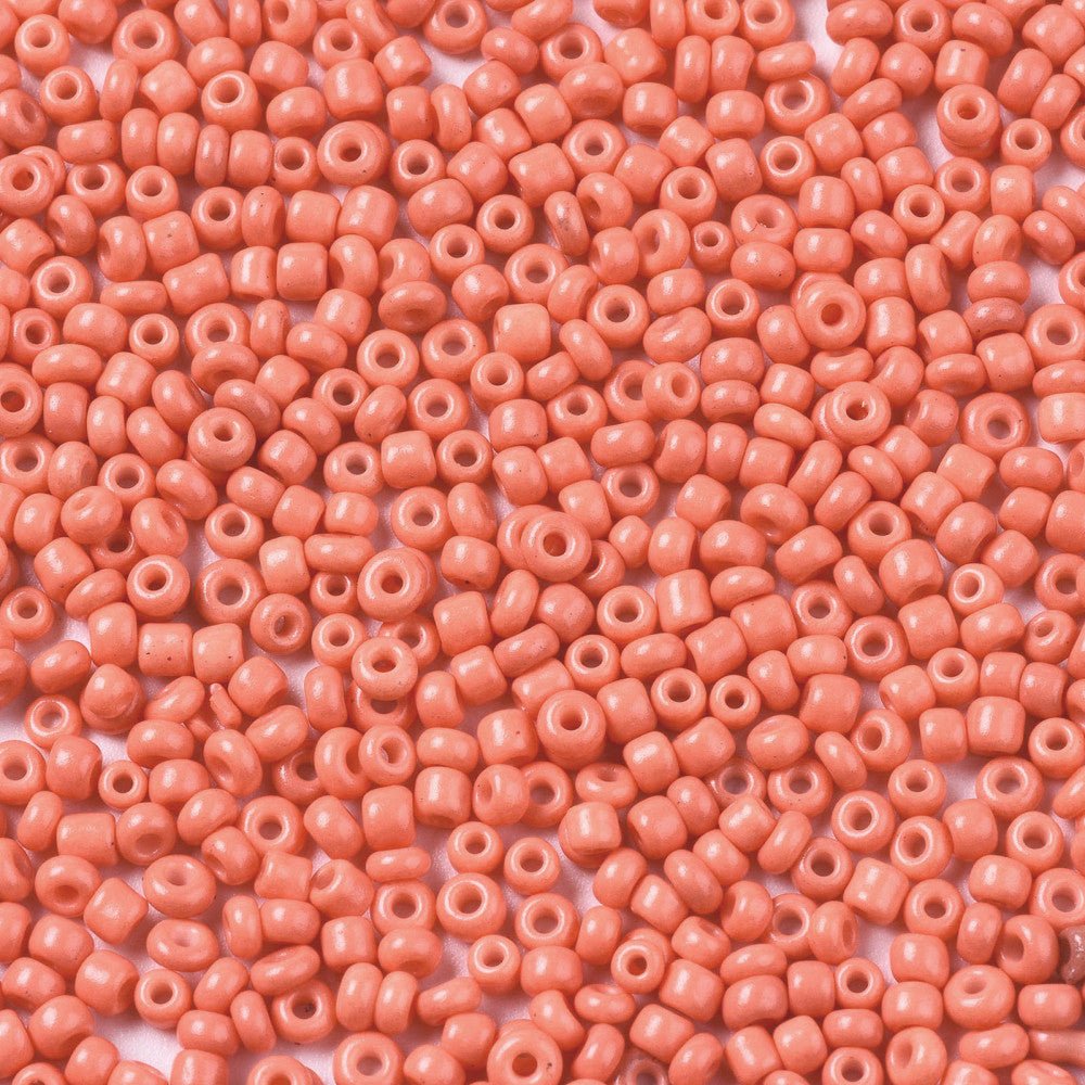 Seed Beads – Sart Orange, Rund (2 - 2,5mm, 20g) - Uniq Perler - 