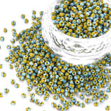 Seed Beads, To - Farvet Blå/Gul, 2mm, 12/0 - Uniq Perler - 0000014584