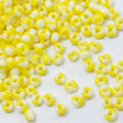 Seed Beads, To - Farvet Gul/Hvid, 2mm, 12/0 - Uniq Perler - 0000014585