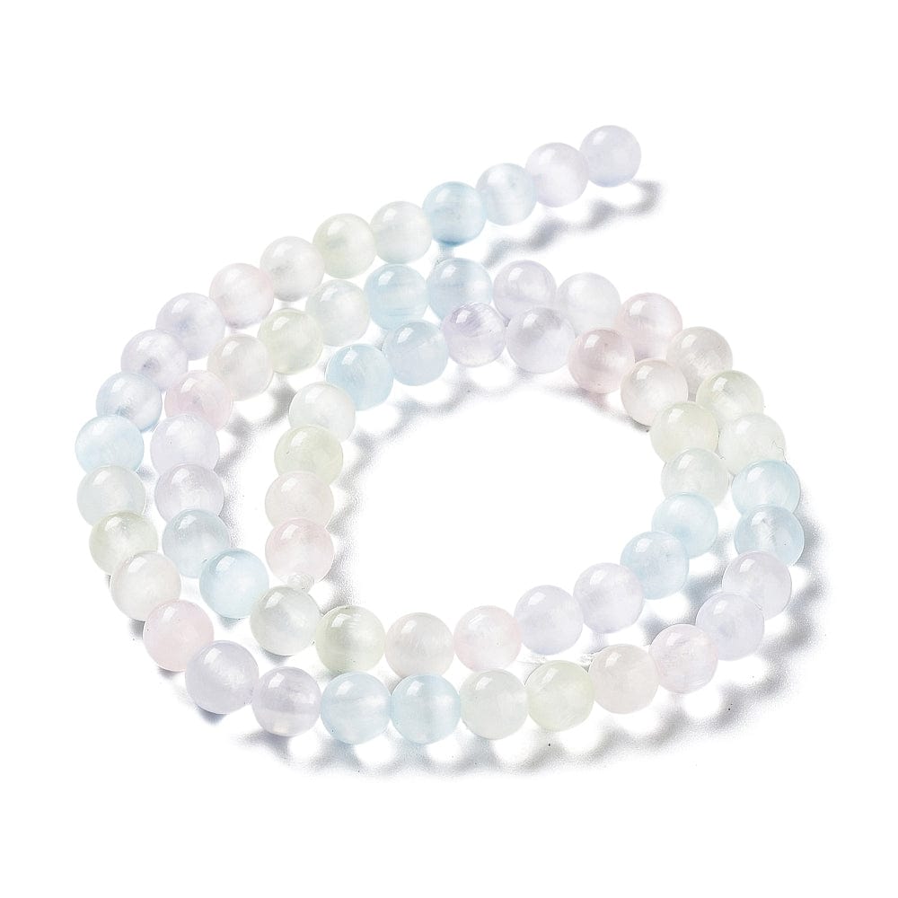 Selenit – Farve Mix, Runde (6mm) - Uniq Perler - 112470