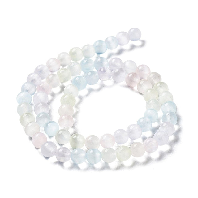 Selenit – Farve Mix, Runde (6mm) - Uniq Perler - 112470
