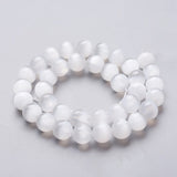 Selenit – Hvid/Klar, Runde (Grade B, 8 - 8,5mm) - Uniq Perler - 115378