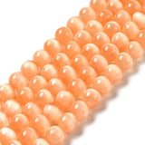 Selenit – Orange, Rund (8mm) - Uniq Perler - 113061