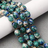 Sesame Jaspis Perler – Facetteret Risform (9,5x8mm) - Uniq Perler - 399284