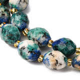 Sesame Jaspis Perler – Facetteret Risform (9,5x8mm) - Uniq Perler - 399284