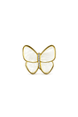Shell broche med forgyldte detaljer – håndlavet (32mm) - Uniq Perler - 122273