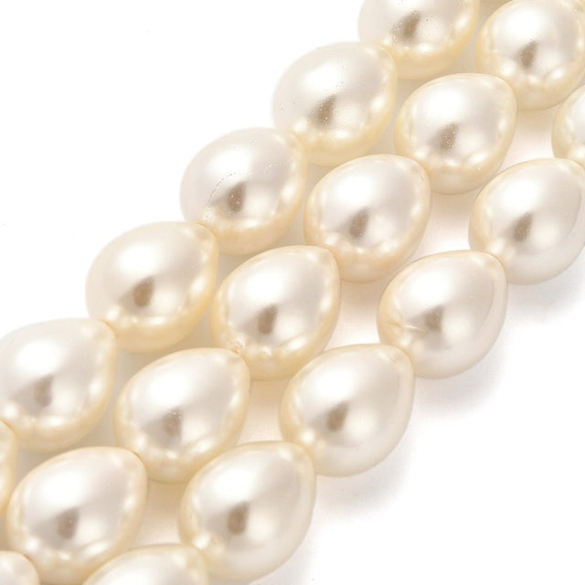 Shell Dråber (19mm) 2 stk. - Uniq Perler - 120262