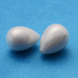 Shell Dråbe – Top/Anboret Perle (14x10mm, 1 stk.) - Uniq Perler - 112913