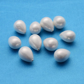 Shell Drop – Topp/Anborad Pärla (14x10mm, 1 st.) - Uniq Perler - 112913