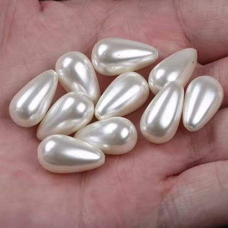 Shell Dråber,(10x18mm) - Uniq Perler - 11223333