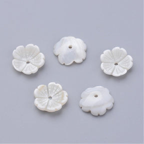 Muschel Perle Blume, (12mm, 4 Stk.) - Uniq Perler - 112063