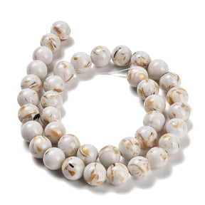 Shell Perlen – Beige (10mm) - Uniq Perler - 149442