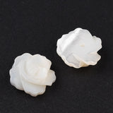 Shell Perler – Blomst Top/anboret (10mm) 2 stk. - Uniq Perler - 120203