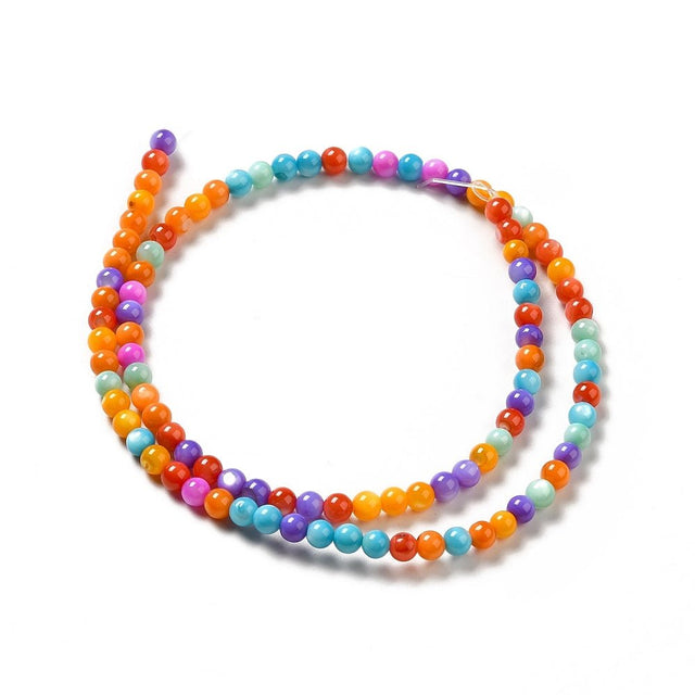 Shell Perler – Farve Mix, Runde (4mm) - Uniq Perler - 122031