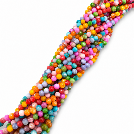 Shell Perler – Farve Mix, Runde (4mm) - Uniq Perler - 122031