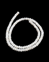 Shell Perler – Hvid, Rondel (5x3~3,5mm) - Uniq Perler - 123072
