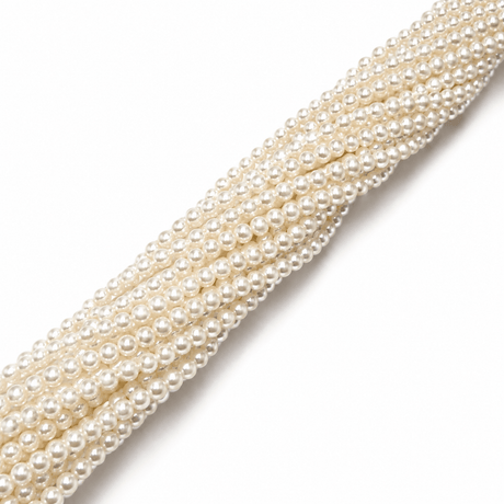 Shell Perler - Hvid, Runde (2,5x2,5mm) - Uniq Perler - 1111490430