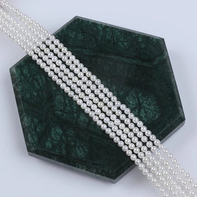 Shell Perler, Hvid, Runde, 3mm - Uniq Perler - 3mm755677