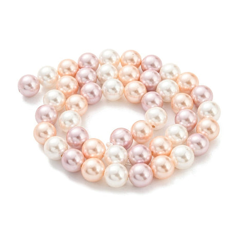 Shell Perler, Lys Pastel Mix, (8mm) - Uniq Perler - 112318