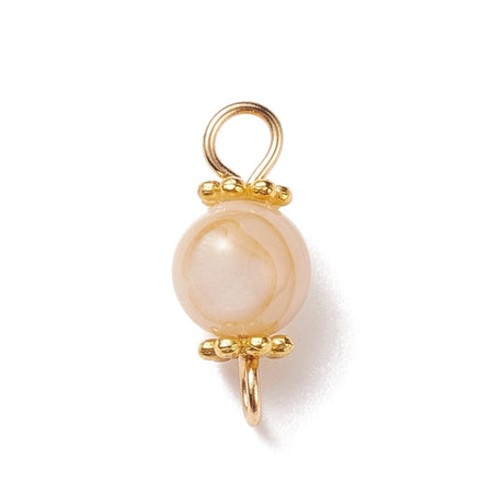 Shell Perler Mellemled, 14x6mm, 10 stk. - Uniq Perler - 113062