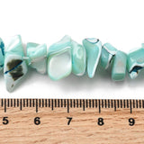 Shell perler – Nugget Facon, Turkis (7 - 22mm) - Uniq Perler - 116042