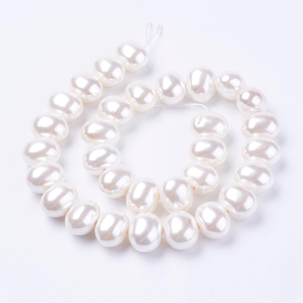 Shell Perler, Ovale, 16x12mm - Uniq Perler - 112233