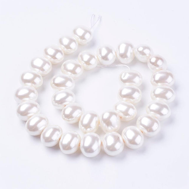 Shell Perler, Ovale, 16x12mm - Uniq Perler - 112233