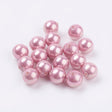 Shell Perler, Pink, Topboret/Anboret, 8mm - Uniq Perler - 111338