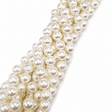 Shell Perler - Rund, Hvid (12mm) - Uniq Perler - 117237