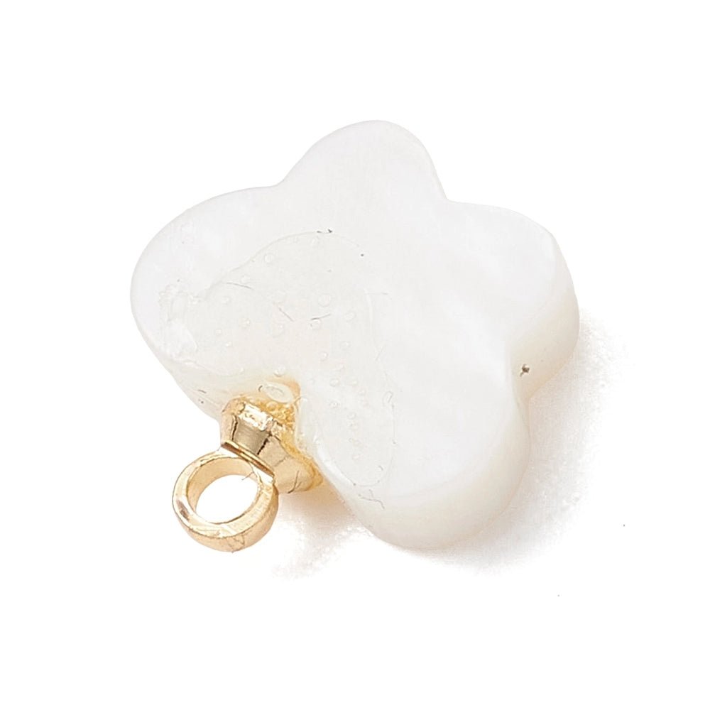 Shell Butterfly Pendant – 10.5mm (4 pcs.) - Uniq Perler - 