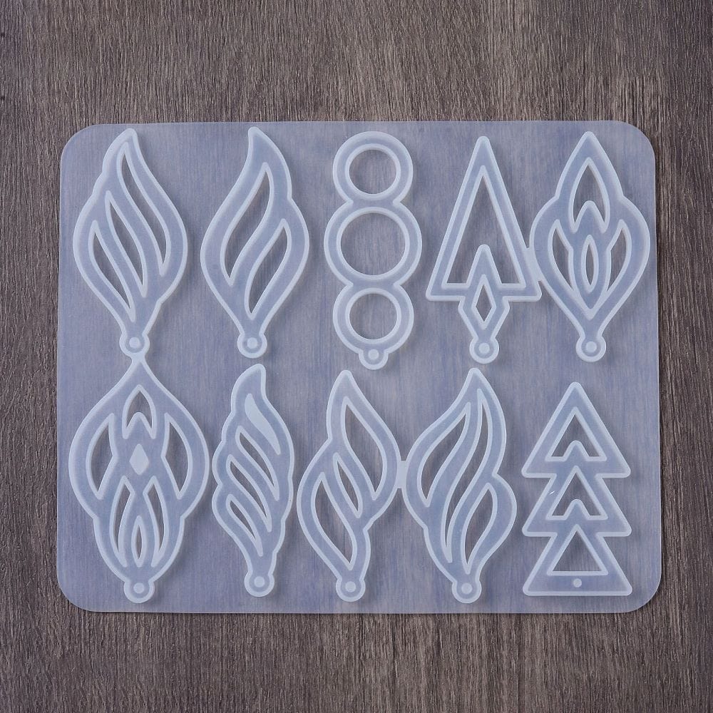 Silikone Form Til At Lav Fuldendte Vedhæng I Resin – DIY Støbeform - Uniq Perler - 112810