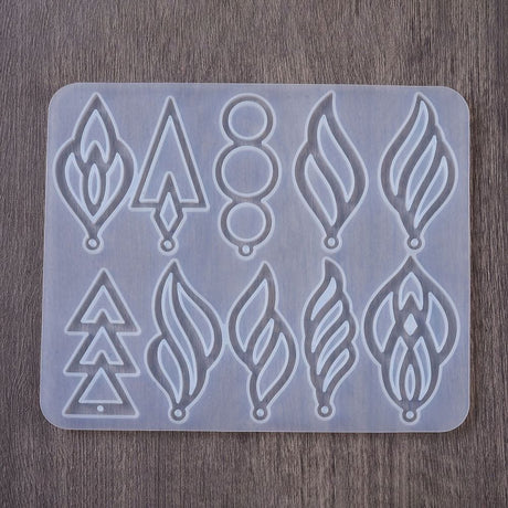 Silikone Form Til At Lav Fuldendte Vedhæng I Resin – DIY Støbeform - Uniq Perler - 112810